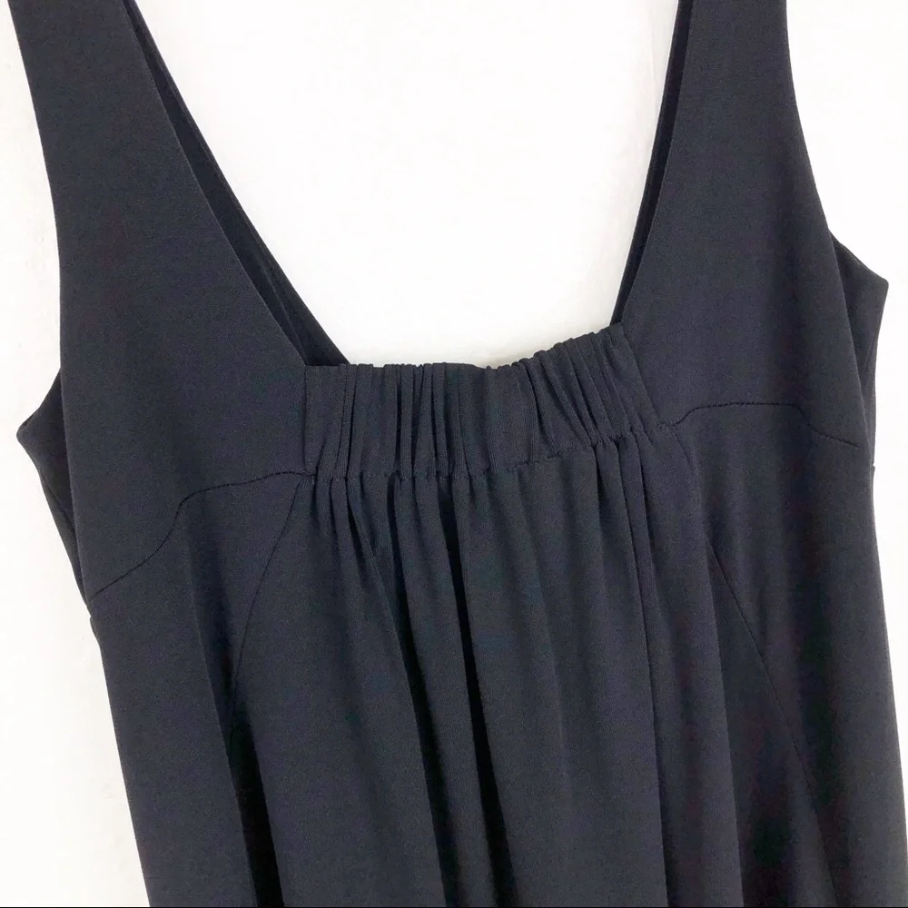 CAbi Black Ruched Waist Dress‎ Small